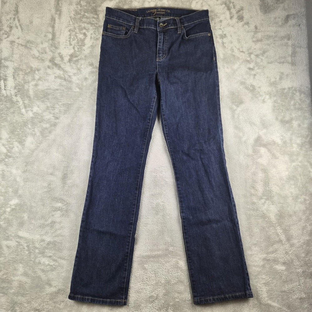 Lauren ralph Lauren Jeans Womens 8 Blue Denim Stretch Straight Leg Classic Fit